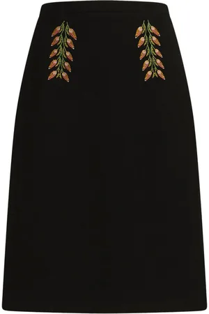 Etro Floral-embroidery pencil skirt