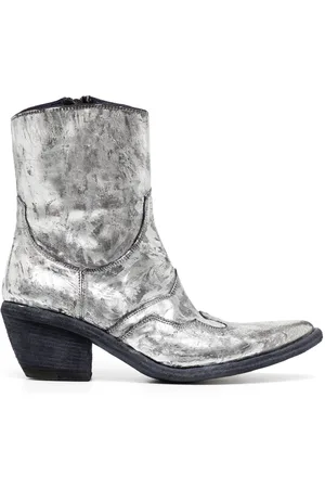 Madison.Maison Laminated leather ankle boots