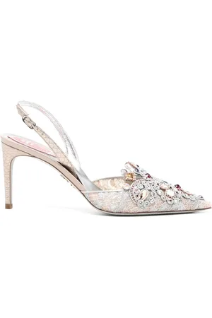 RENE CAOVILLA 70mm rhinestone-embellished pumps