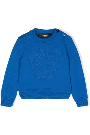 VERSACE Medusa Head motif-embroidered jumper
