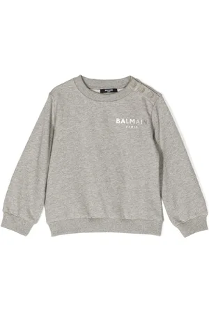 Balmain Logo-print jersey cotton sweatshirt