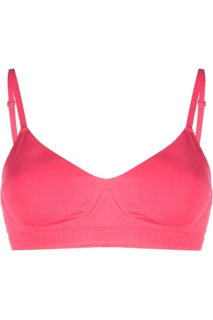 Calvin Klein Logo-embossed V-neck bra