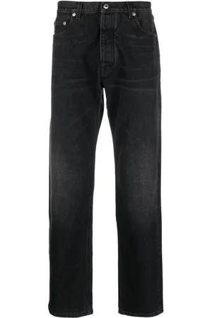 OFF-WHITE Arr Tab logo-patch tapered jeans