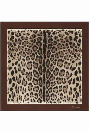 Dolce & Gabbana Leopard-print silk scarf