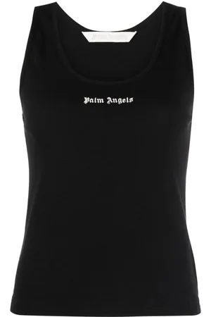 Palm Angels Logo-print racerback top