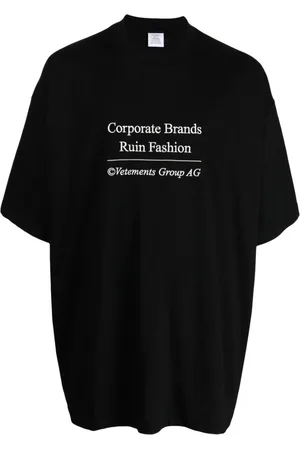 Vetements Logo-print cotton T-shirt