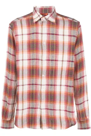 BARENA Plaid-check pattern shirt