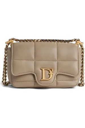 Dsquared2 Logo-plaque quilted leather bag