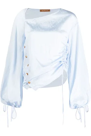 REJINA PYO Gathered-detail long-sleeve top