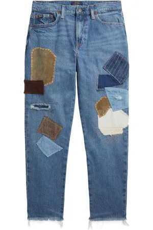 Ralph Lauren Patchwork-design cropped jeans