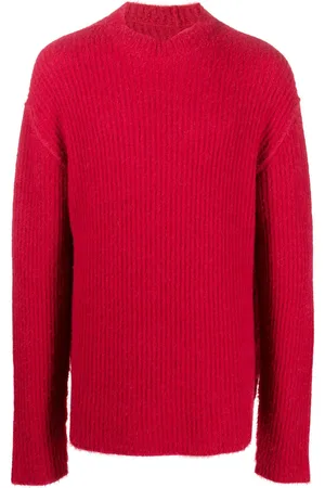 UMA WANG Ribbed brushed-effect jumper