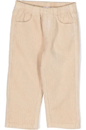 Il gufo Elasticated-waist corduroy trousers