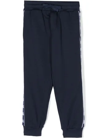 Dolce & Gabbana Logo-tape cotton track pants