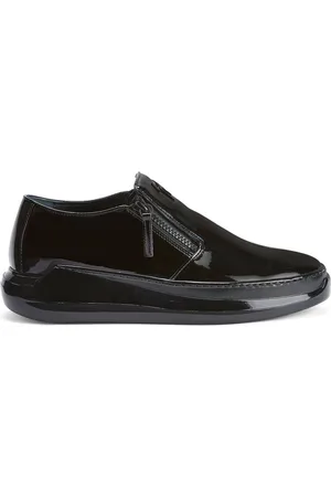 Giuseppe Zanotti Conley patent-finish zip-up sneakers