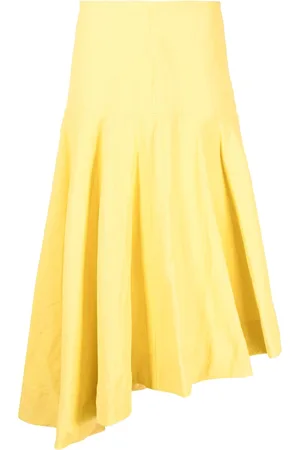 Jil Sander High-low linen midi skirt