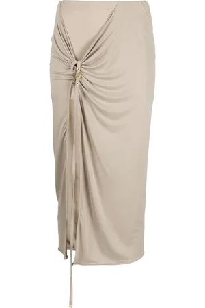 Jacquemus La jupe pareo Croissant midi skirt