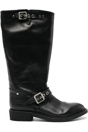 Golden Goose Round-toe polished-finish boots