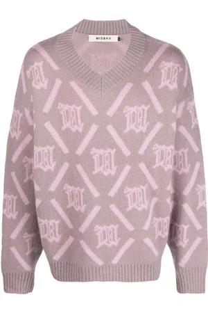 MISBHV Intarsia-knit logo jumper