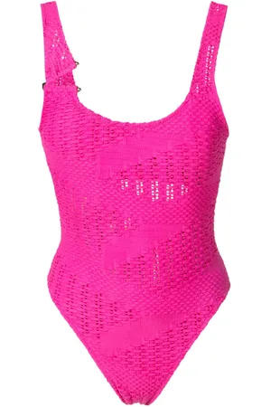 AMIR SLAMA Open-knit one-piece