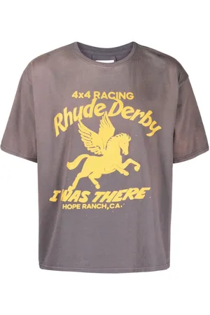 Rhude Derby logo-print T-shirt