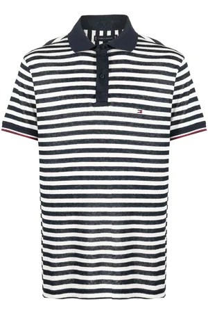 Tommy Hilfiger Logo-patch striped polo shirt