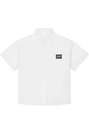 Dolce & Gabbana Logo-plaque cotton shirt