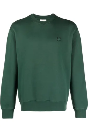 Maison Kitsuné Fox-patch cotton sweatshirt