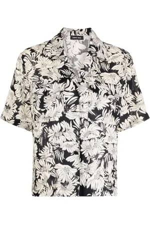 ANINE BING Floral-print linen shirt