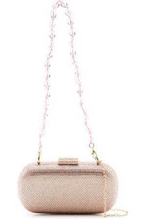 SERPUI Emma crystal-embellished clutch bag