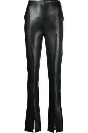 Norma Kamali Faux-leather skinny trousers