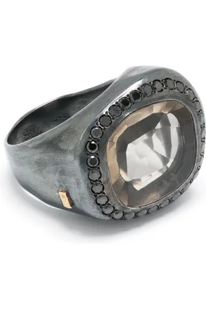 ROSA MARIA Sterling topaz and diamond ring