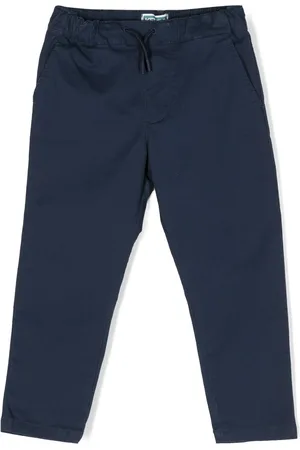 Kenzo Logo-embroidered straight-leg trousers