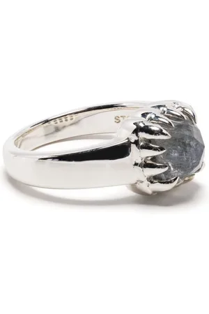 Stolen Girlfriends Club Baby Clawn moon stone ring