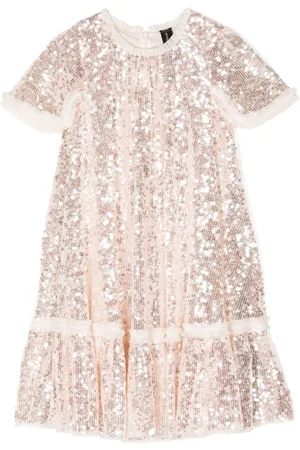 Needle & Thread Sequin-embelished recycled polyester dress