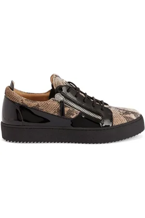 Giuseppe Zanotti Frankie snakeskin-print leather sneakers