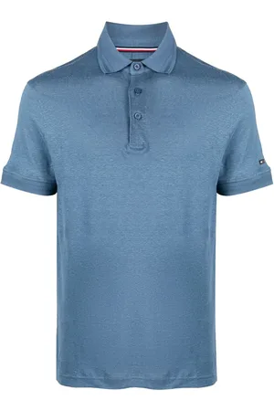 Tommy Hilfiger Logo-plaque slub polo shirt