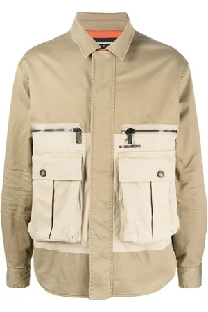 Dsquared2 Two-tone flap-pocket jacket