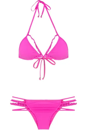 AMIR SLAMA Beaded-strap triangle bikini
