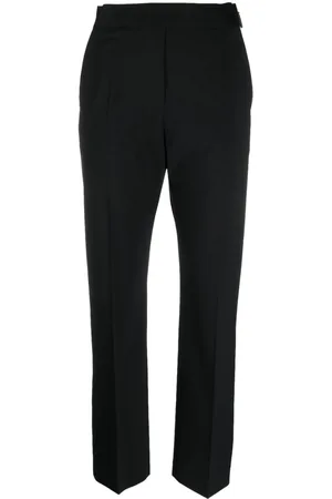 Msgm Logo-waistband tapered trousers
