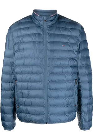Tommy Hilfiger Logo-patch zipped puffer jacket