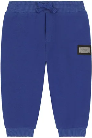 Dolce & Gabbana Logo-plaque cotton track trousers