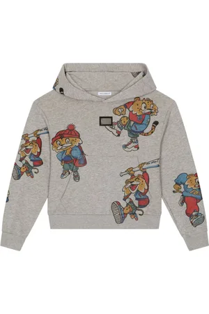 Dolce & Gabbana Tiger-print cotton hoodie