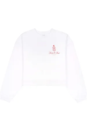 Sporty & Rich Vendome crew-neck crop top