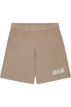 Sporty & Rich Logo-print cotton shorts