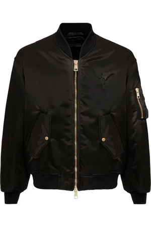 Giuseppe Zanotti Logo-embroidered lightweight bomber jacket