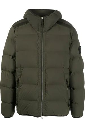 Stone Island Compass-patch padded down jacket