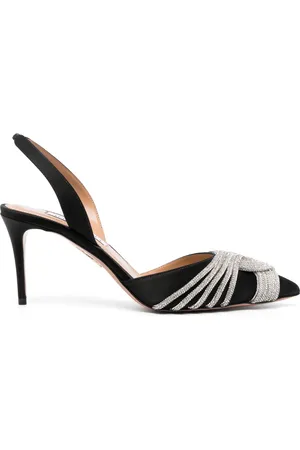 Aquazzura Gatsby 75mm slingback pumps