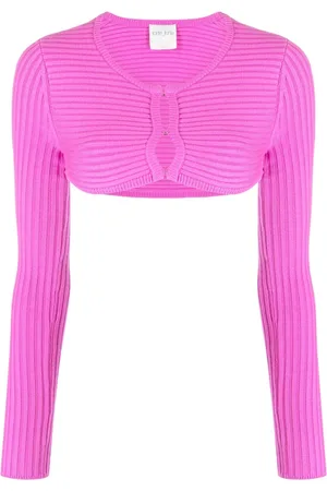 FORTE FORTE Ribbed-knit cropped top