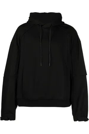 JUUN.J Logo-embroidered cotton hoodie