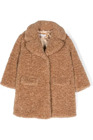 MONNALISA Teddy single-breasted coat
